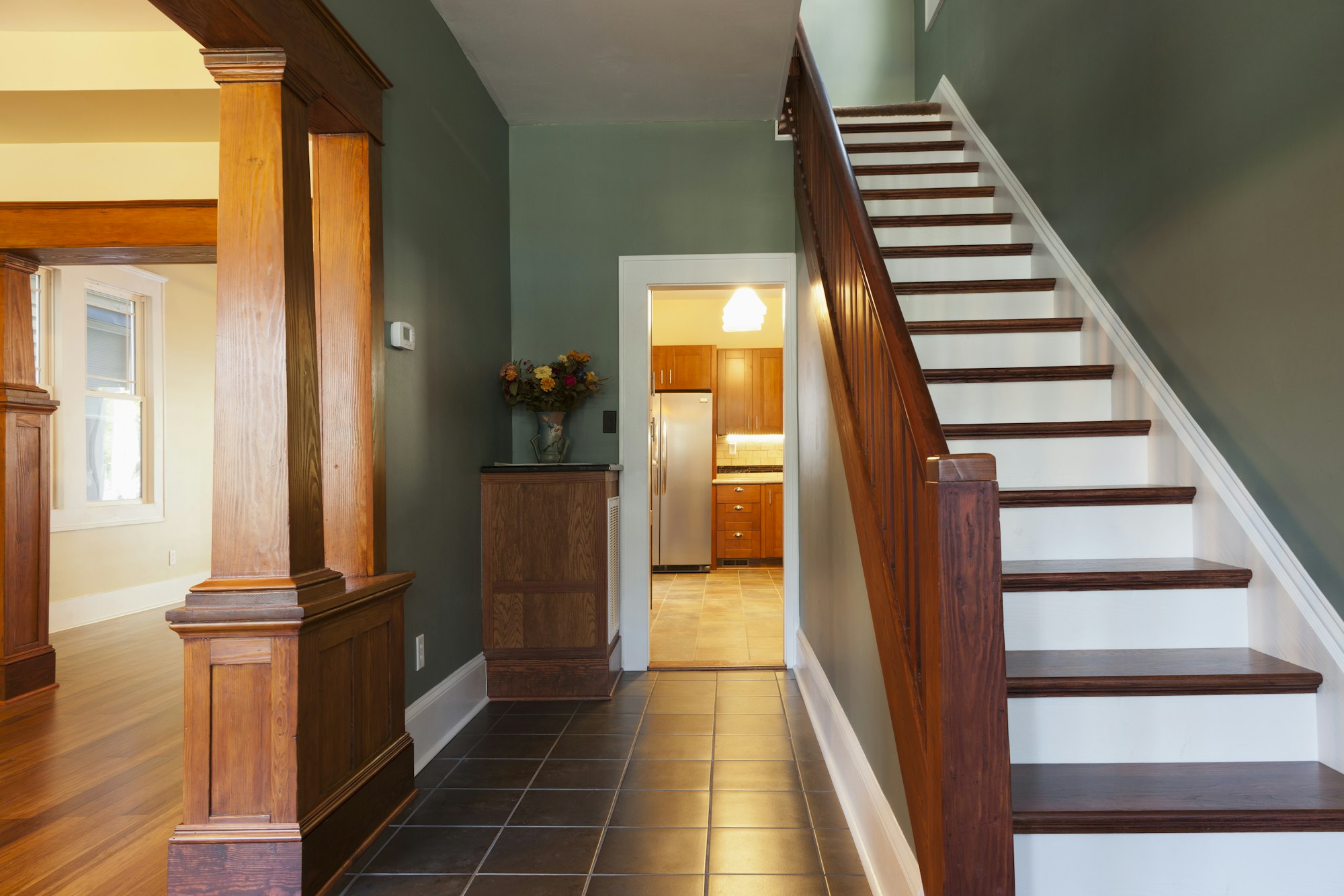 53997,Stairs and corridor in new house